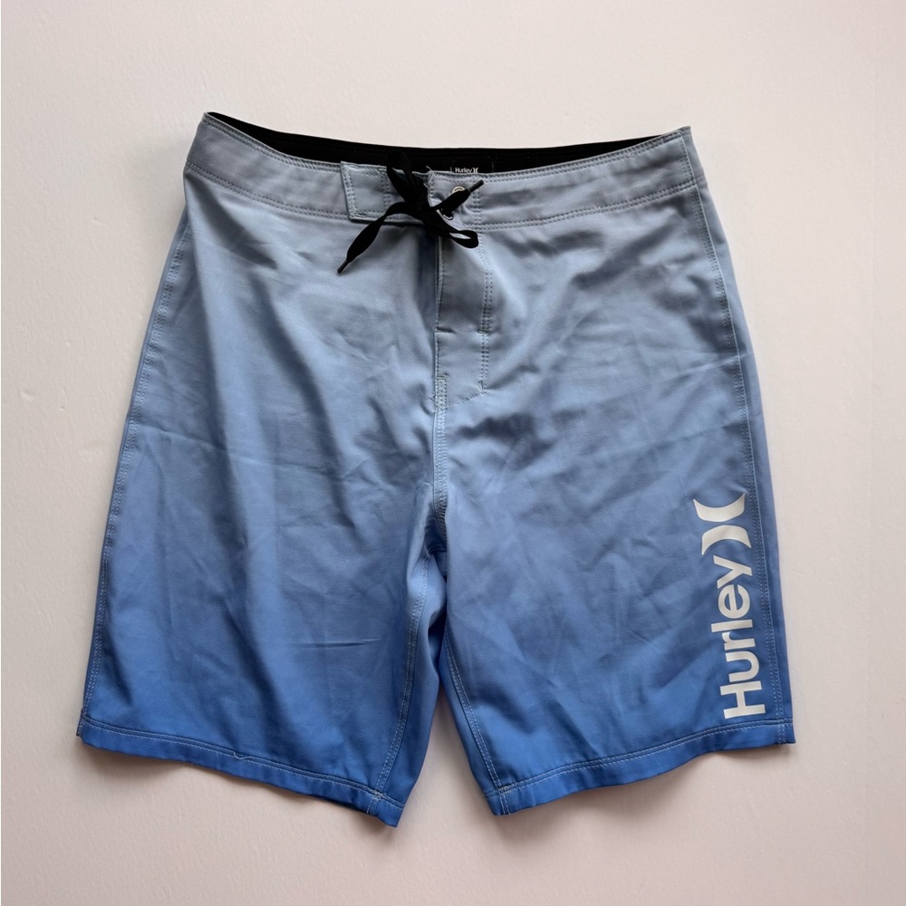 Hurley Board Shorts Swimsuit Trunks Boys Blue